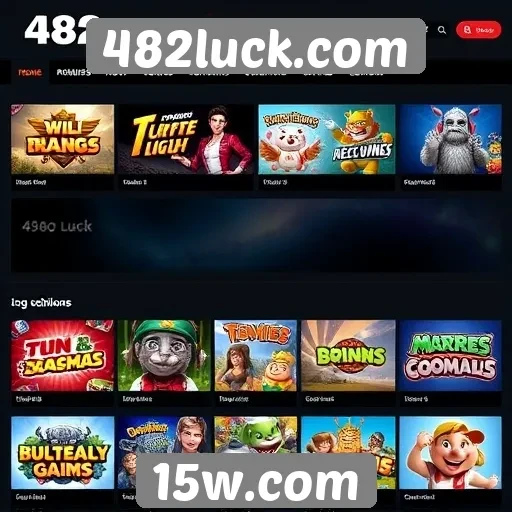 Comparativo entre jogos populares do site 482luck.com